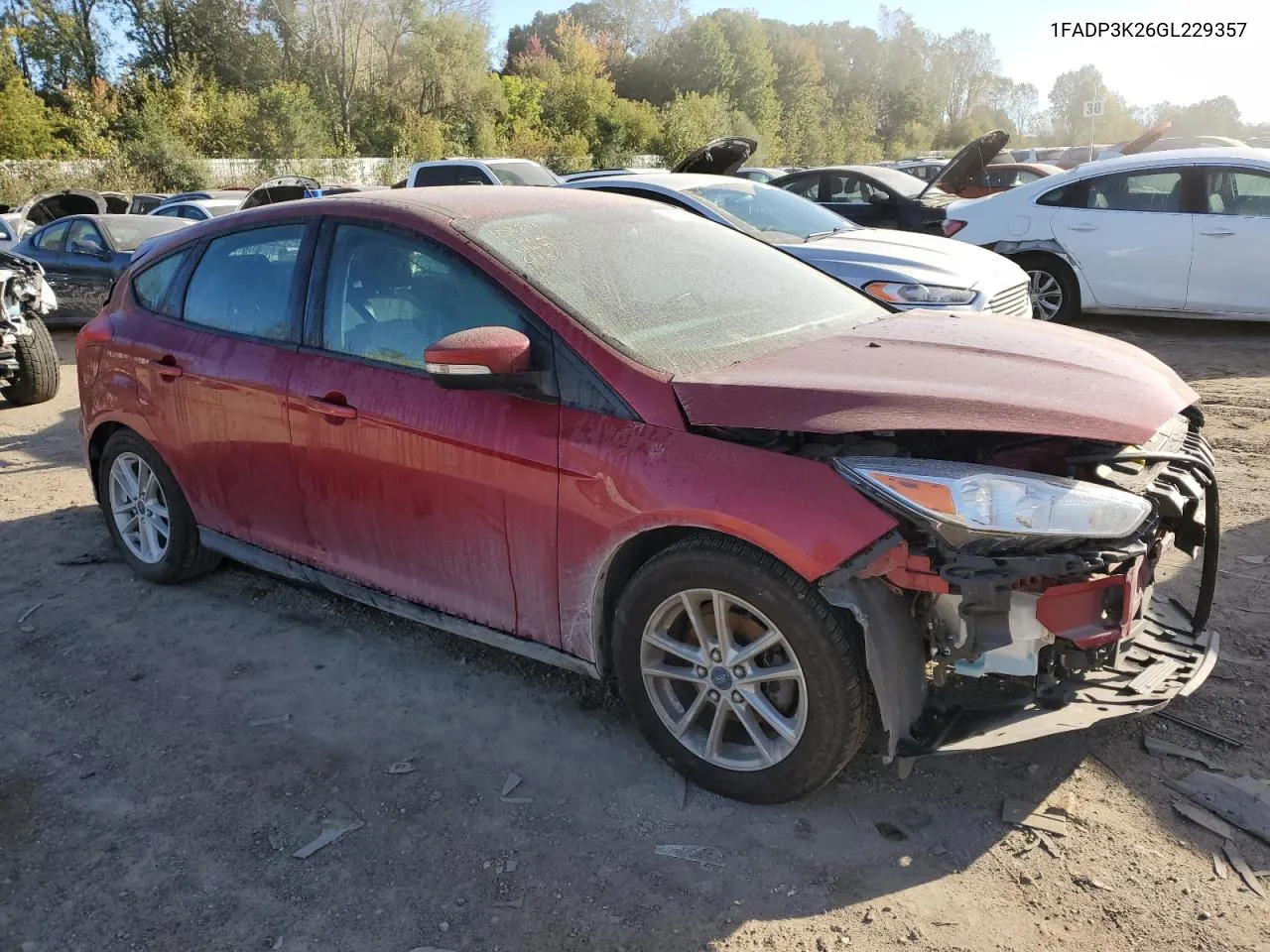 2016 Ford Focus Se VIN: 1FADP3K26GL229357 Lot: 73663044