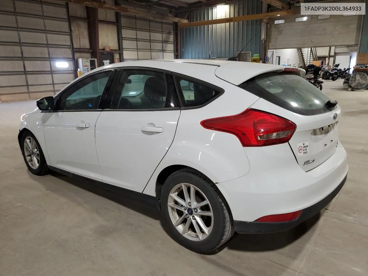 2016 Ford Focus Se VIN: 1FADP3K20GL364933 Lot: 73749034