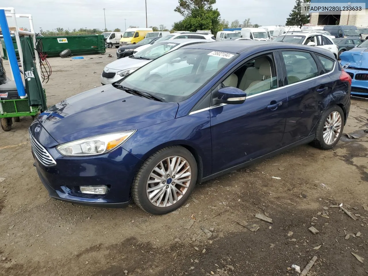 2016 Ford Focus Titanium VIN: 1FADP3N28GL233633 Lot: 73802184