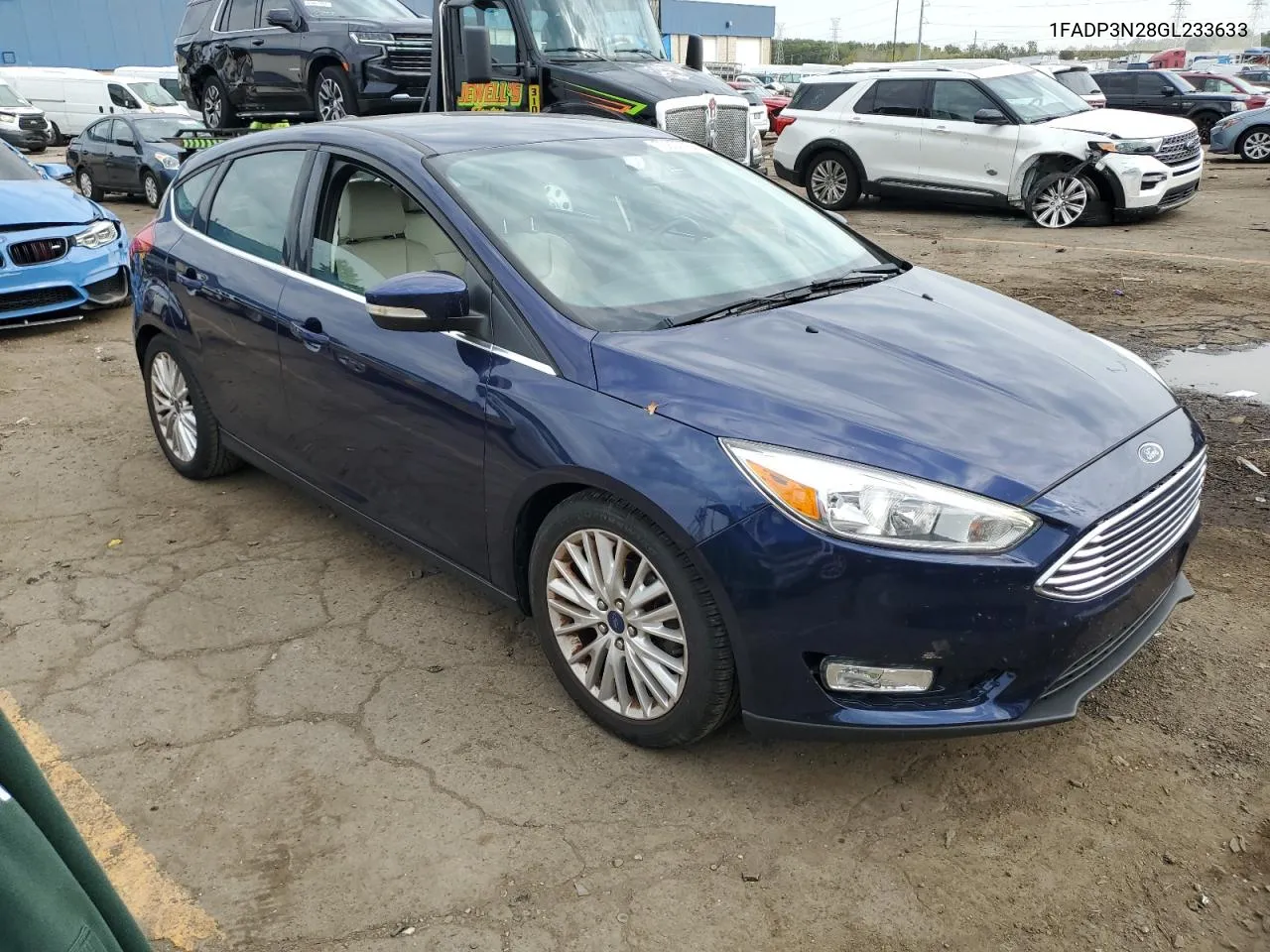 2016 Ford Focus Titanium VIN: 1FADP3N28GL233633 Lot: 73802184