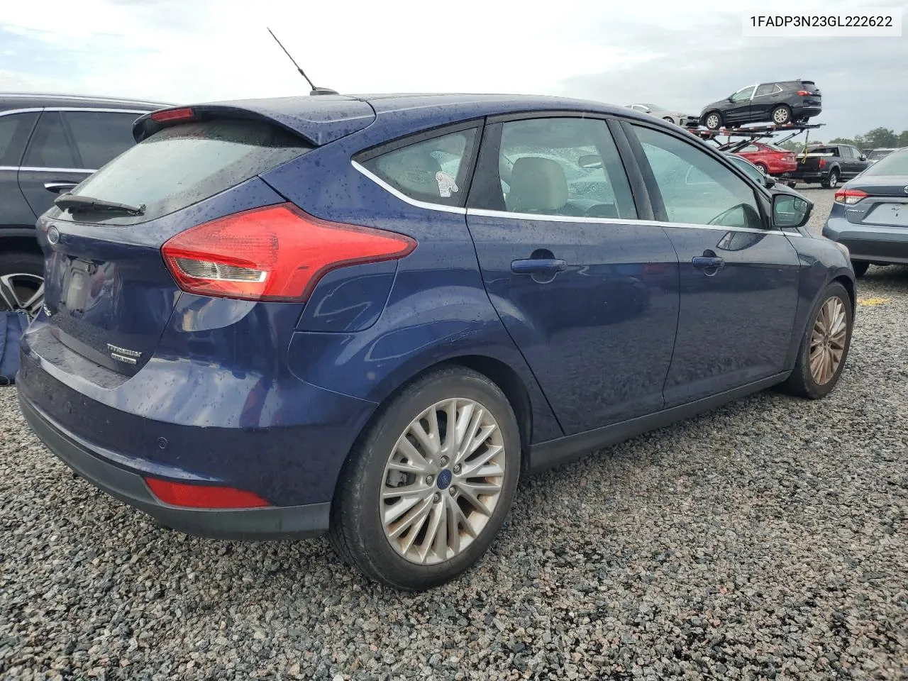 2016 Ford Focus Titanium VIN: 1FADP3N23GL222622 Lot: 73876554