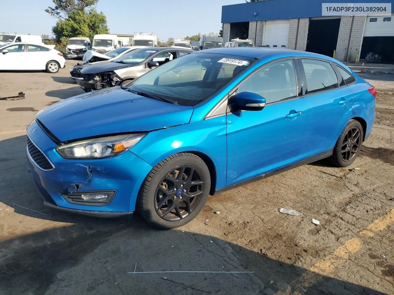 2016 Ford Focus Se VIN: 1FADP3F23GL382904 Lot: 73919174