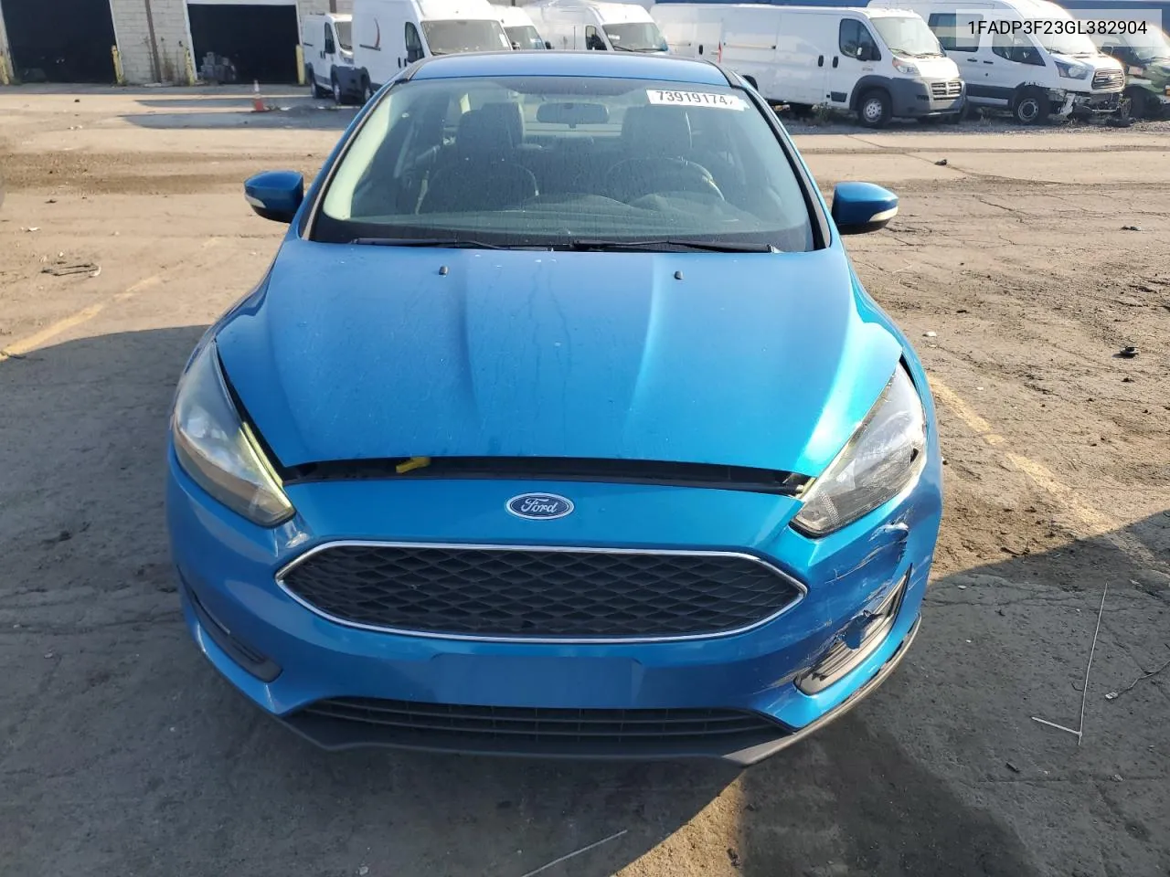 2016 Ford Focus Se VIN: 1FADP3F23GL382904 Lot: 73919174