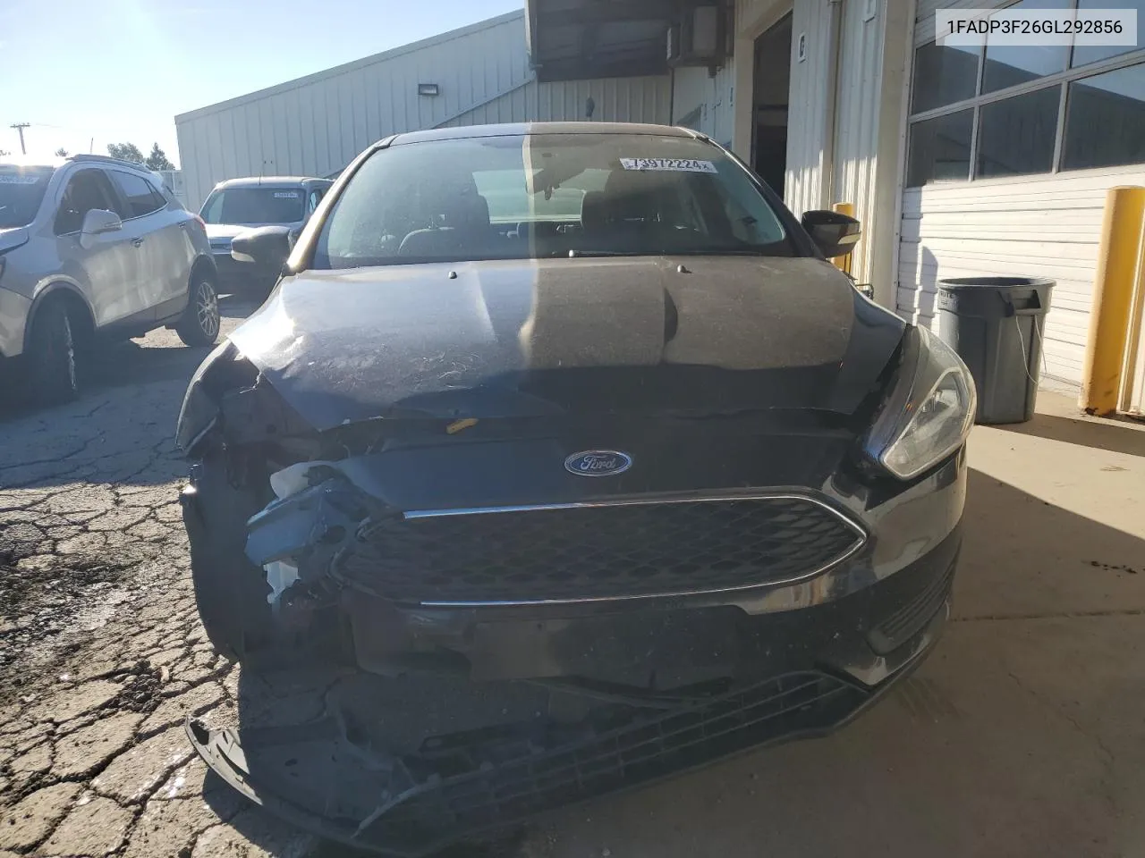 2016 Ford Focus Se VIN: 1FADP3F26GL292856 Lot: 73972224