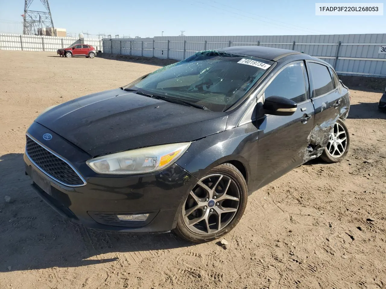 2016 Ford Focus Se VIN: 1FADP3F22GL268053 Lot: 74019734