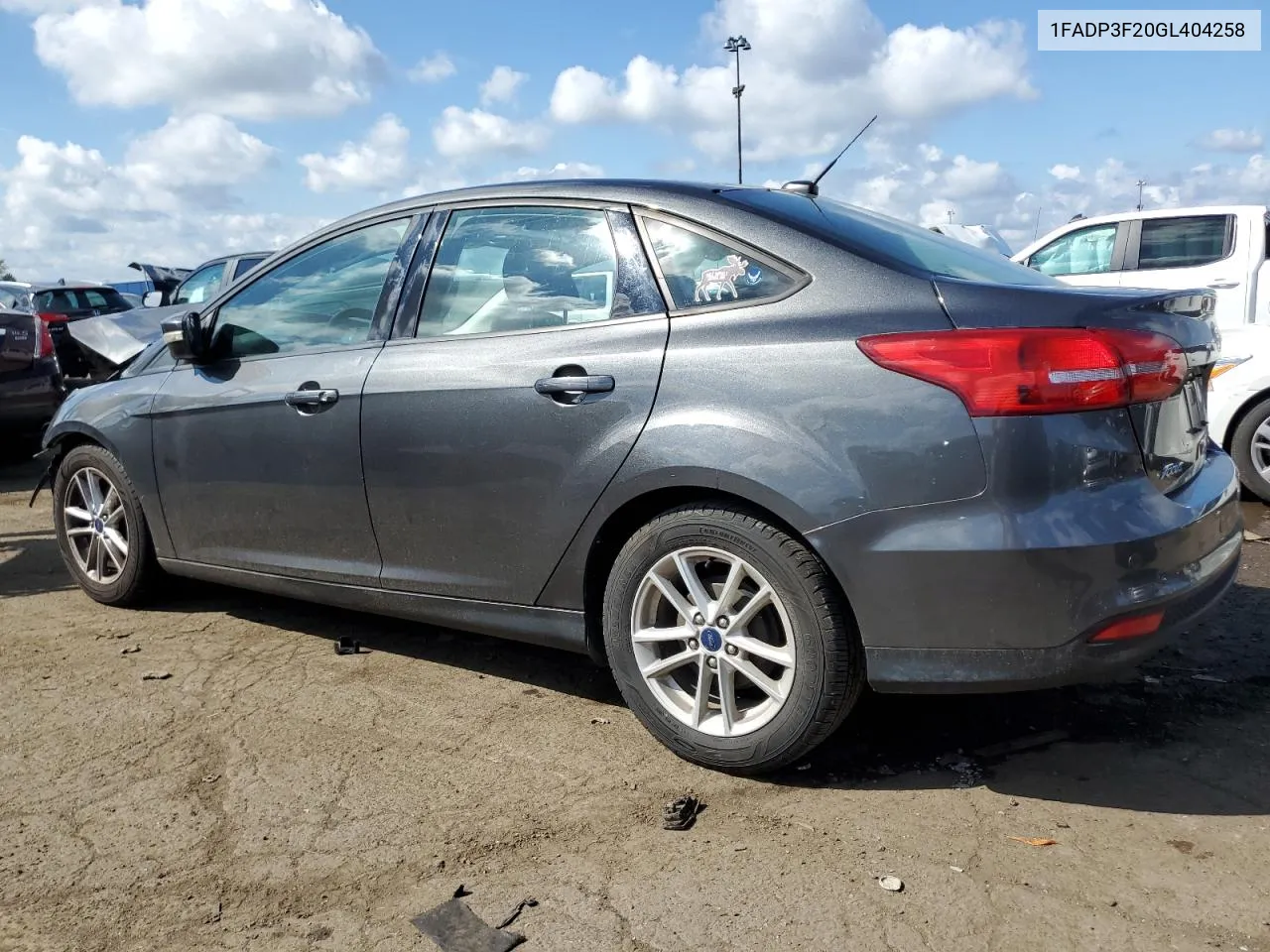 2016 Ford Focus Se VIN: 1FADP3F20GL404258 Lot: 74053714