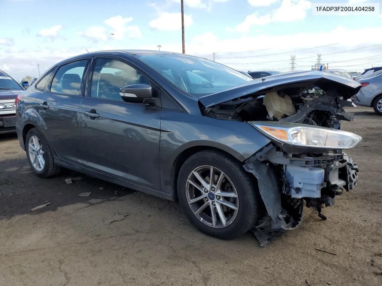 2016 Ford Focus Se VIN: 1FADP3F20GL404258 Lot: 74053714