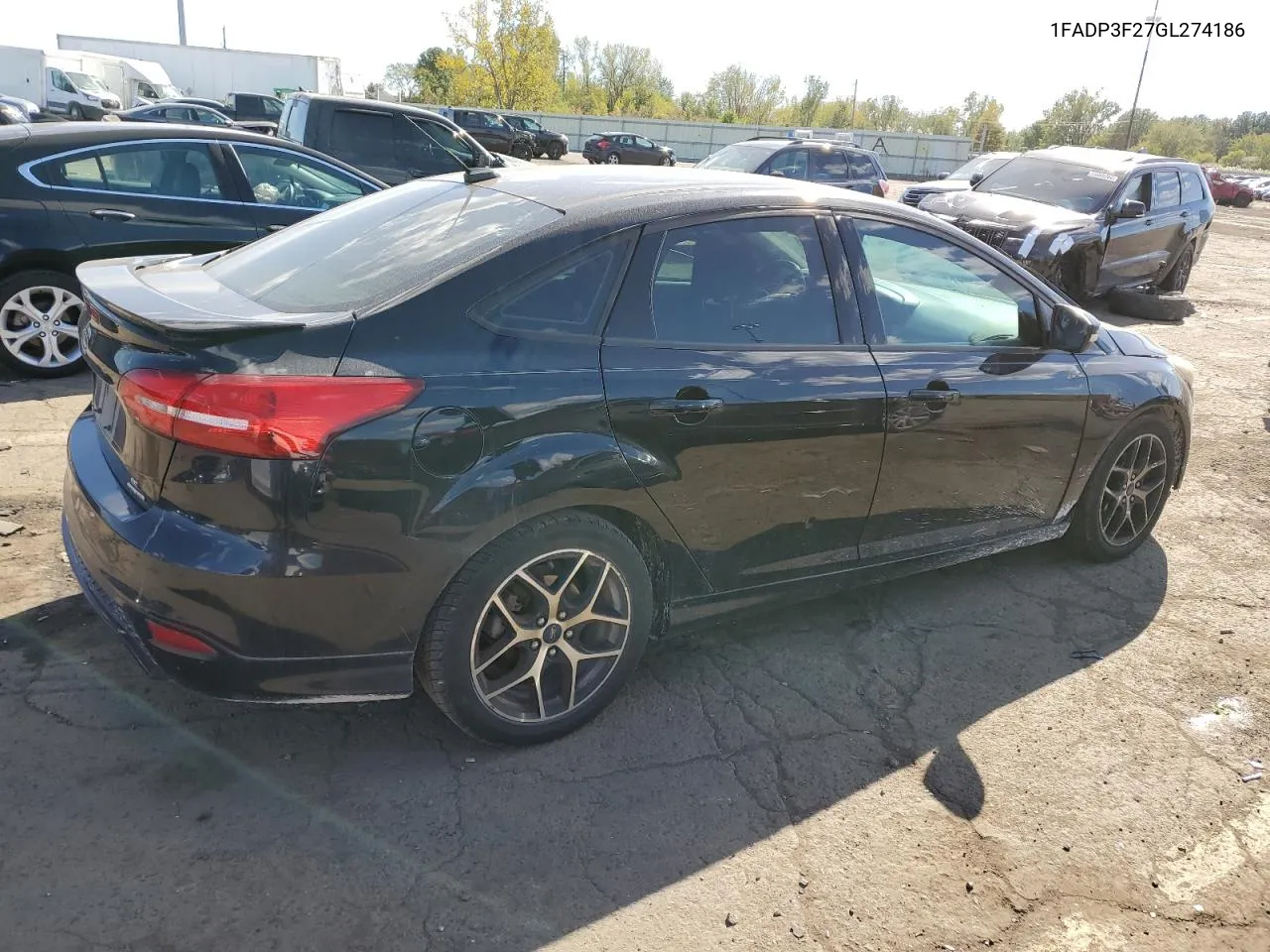 2016 Ford Focus Se VIN: 1FADP3F27GL274186 Lot: 74054834