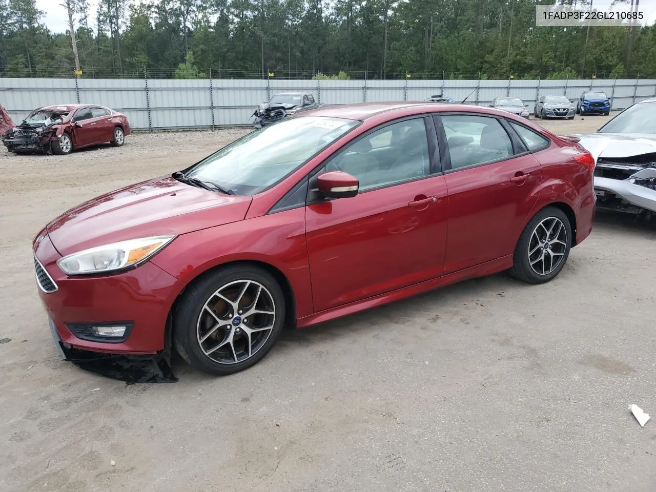 2016 Ford Focus Se VIN: 1FADP3F22GL210685 Lot: 74094744