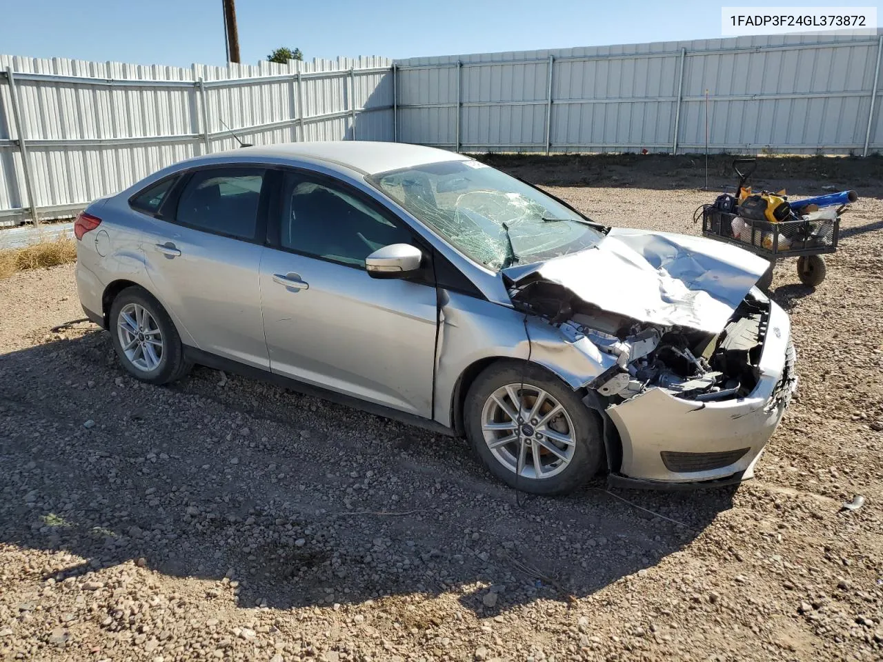 2016 Ford Focus Se VIN: 1FADP3F24GL373872 Lot: 74184934