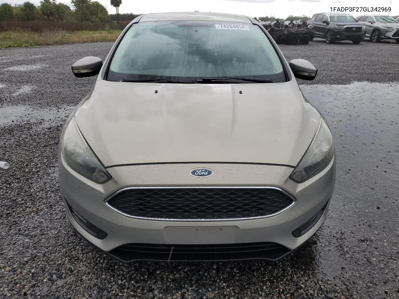 2016 Ford Focus Se VIN: 1FADP3F27GL342969 Lot: 74204854