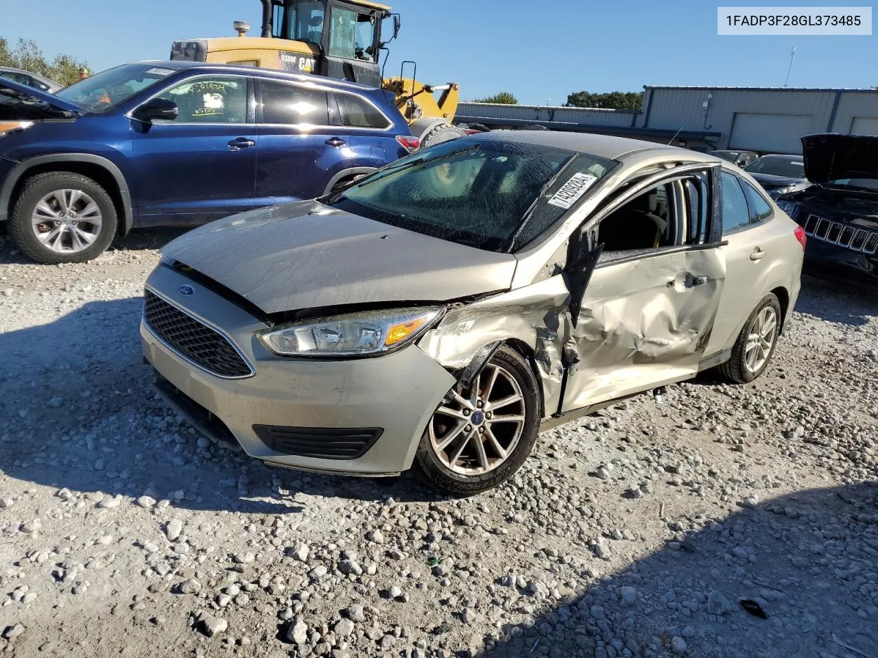 2016 Ford Focus Se VIN: 1FADP3F28GL373485 Lot: 74209284