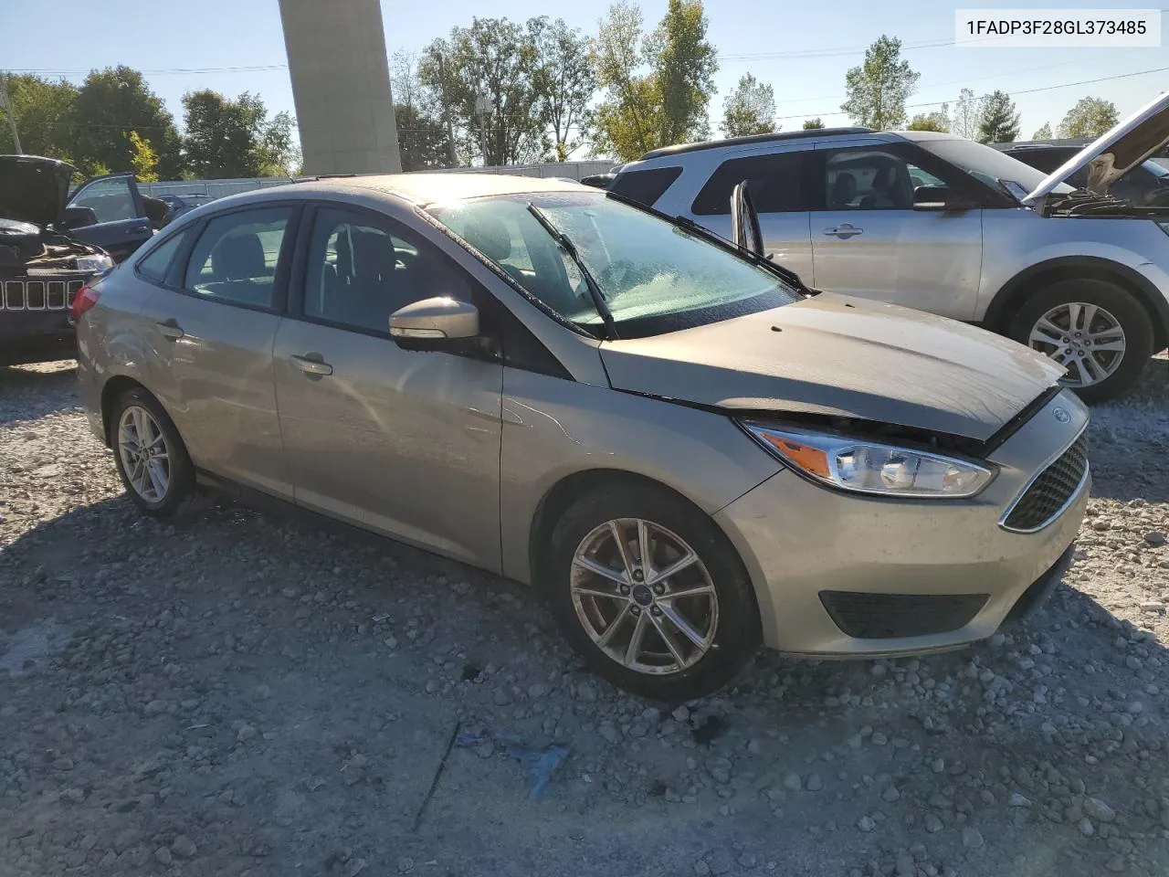 2016 Ford Focus Se VIN: 1FADP3F28GL373485 Lot: 74209284