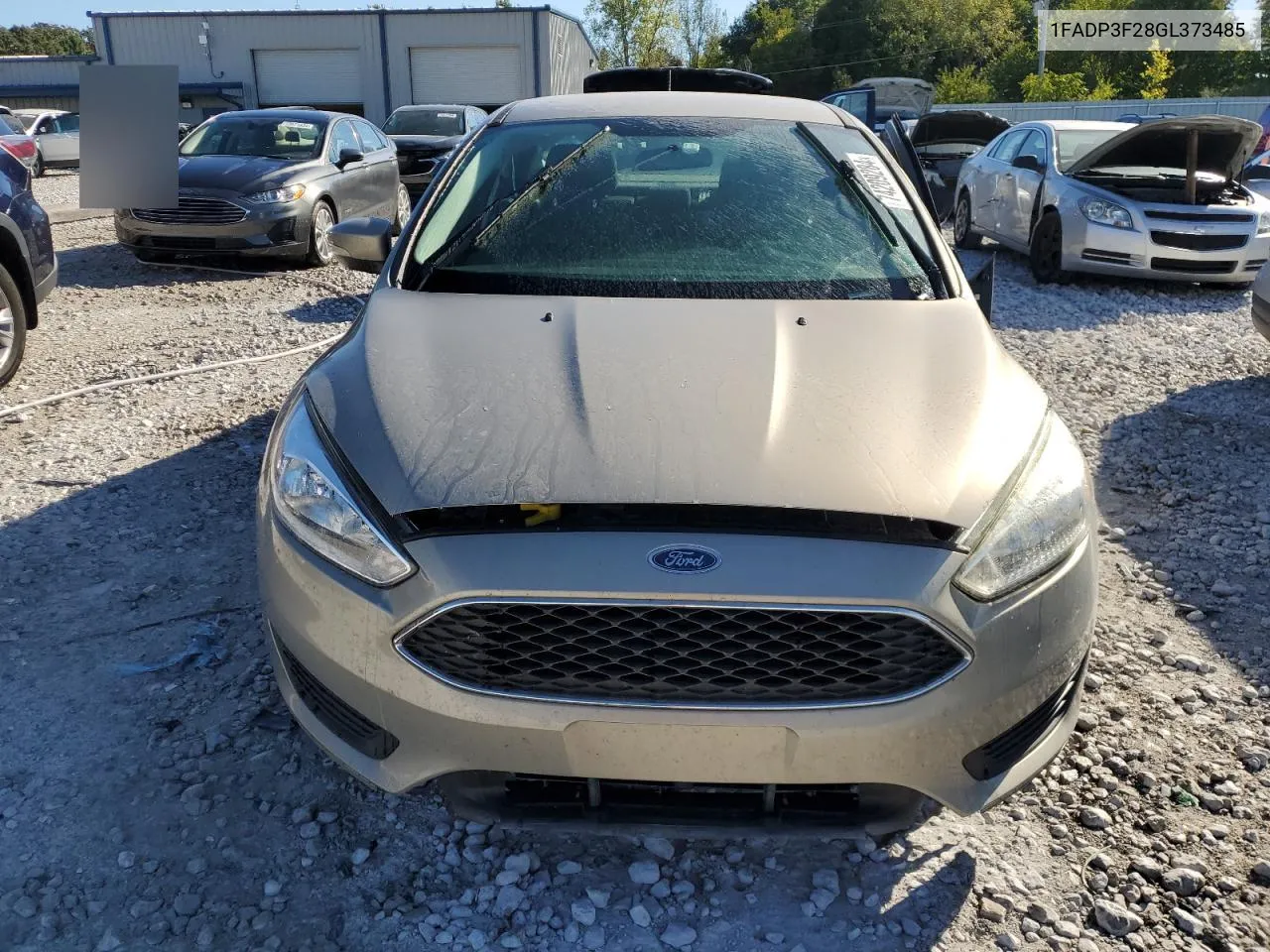 2016 Ford Focus Se VIN: 1FADP3F28GL373485 Lot: 74209284