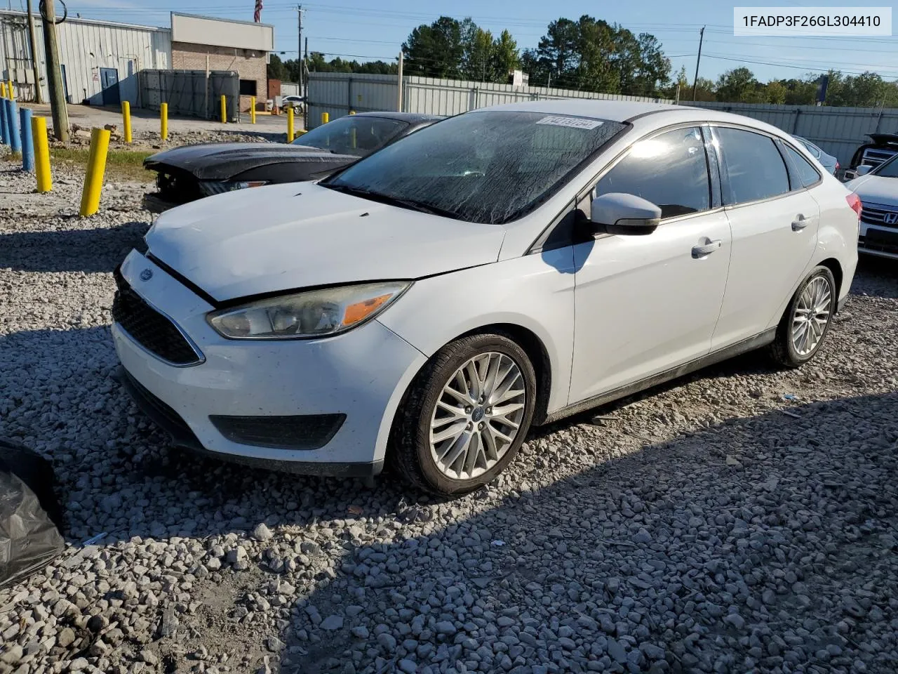 2016 Ford Focus Se VIN: 1FADP3F26GL304410 Lot: 74219754