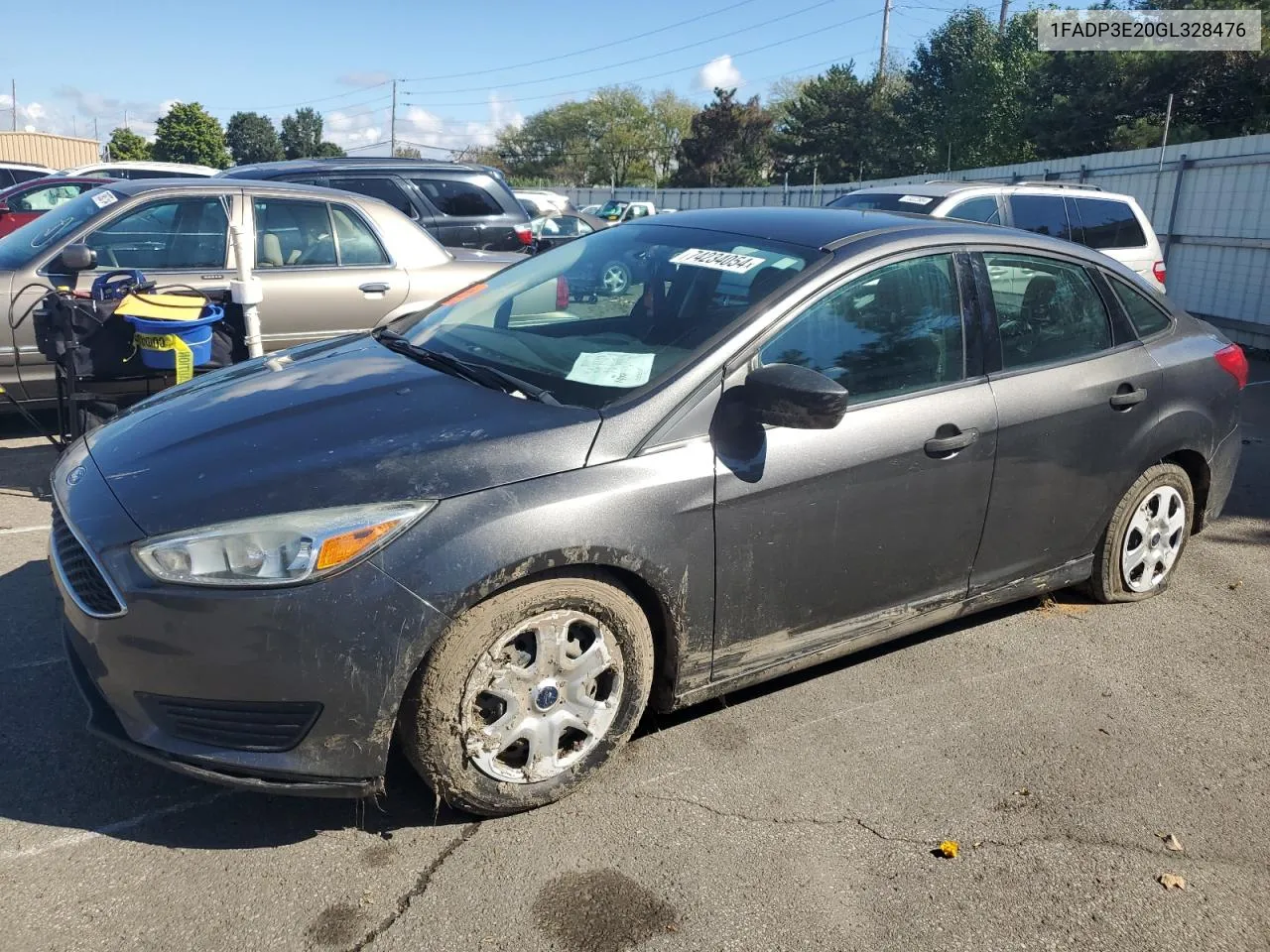 2016 Ford Focus S VIN: 1FADP3E20GL328476 Lot: 74234054