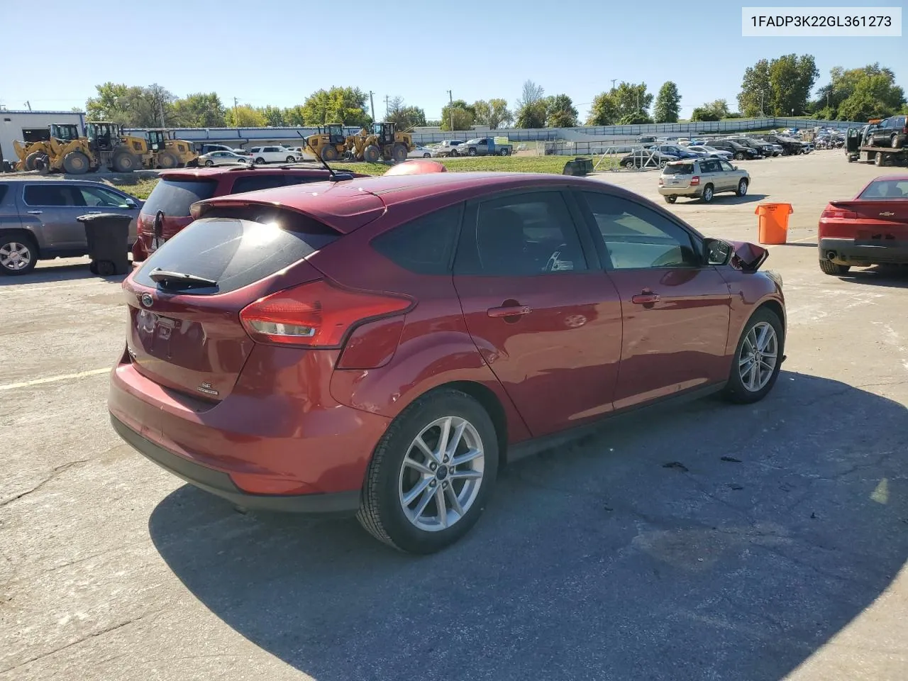 2016 Ford Focus Se VIN: 1FADP3K22GL361273 Lot: 74334134