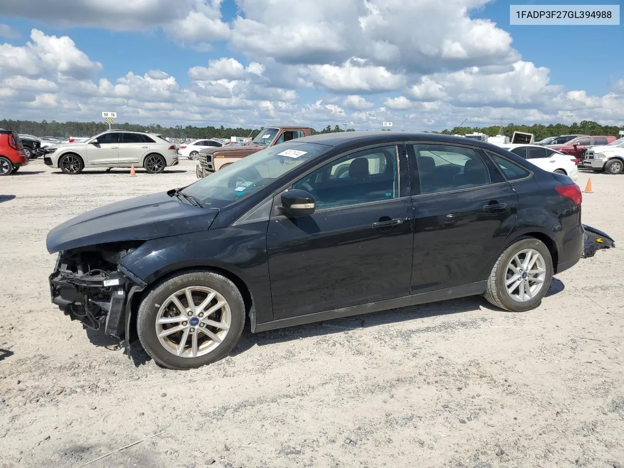 2016 Ford Focus Se VIN: 1FADP3F27GL394988 Lot: 74371914