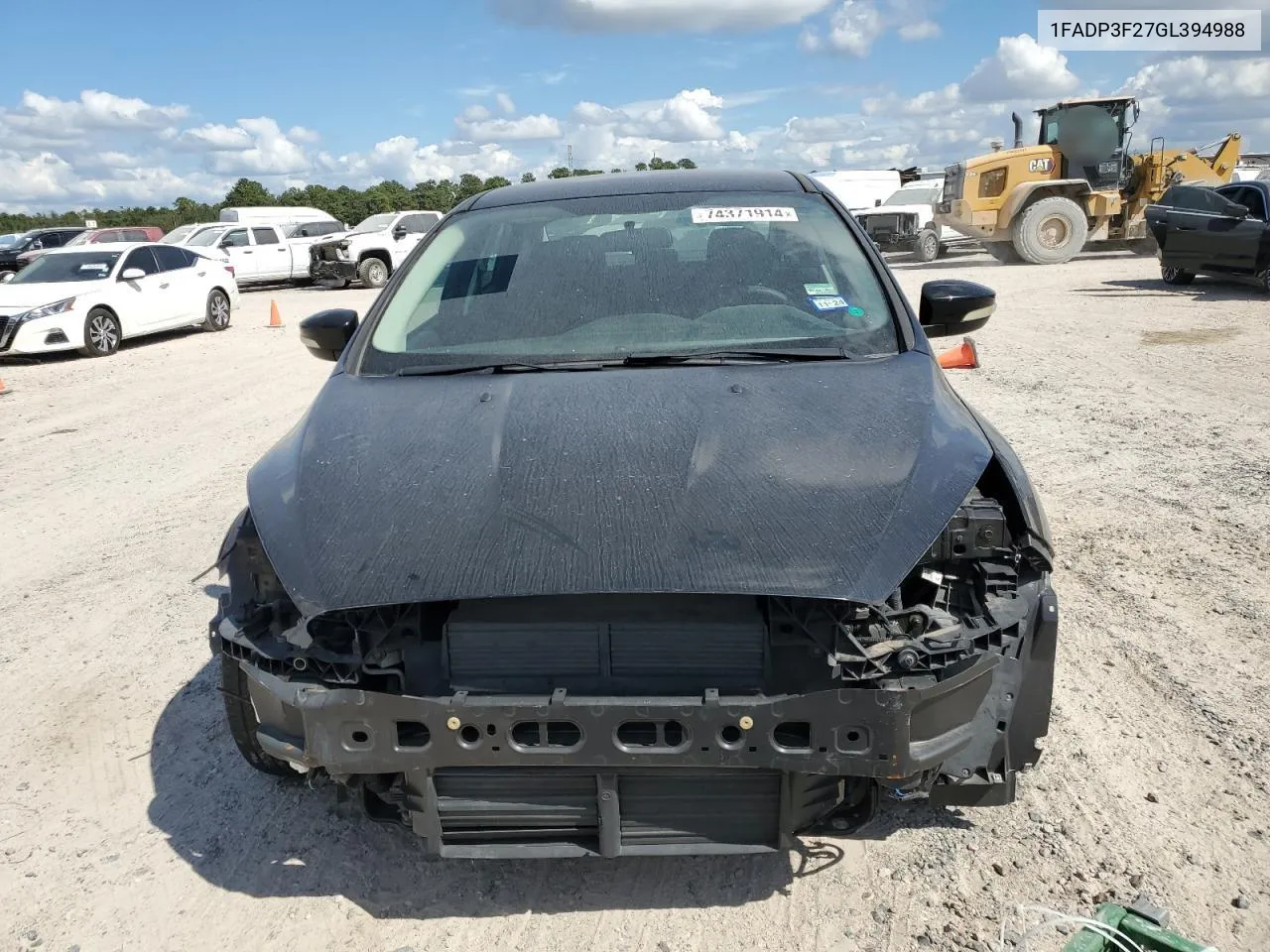 2016 Ford Focus Se VIN: 1FADP3F27GL394988 Lot: 74371914