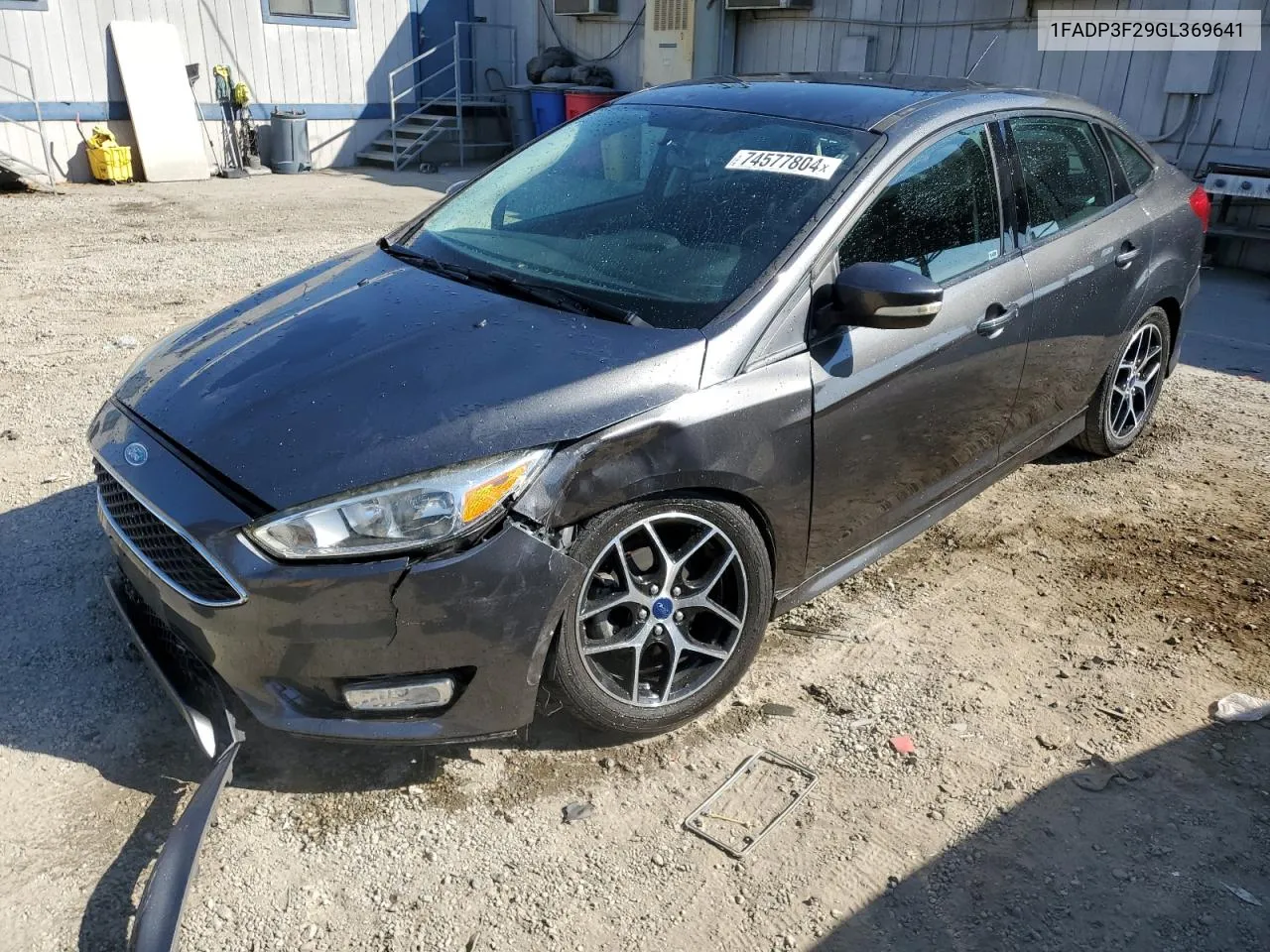 2016 Ford Focus Se VIN: 1FADP3F29GL369641 Lot: 74577804