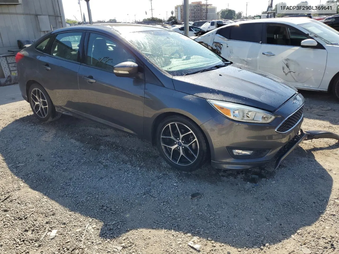 2016 Ford Focus Se VIN: 1FADP3F29GL369641 Lot: 74577804