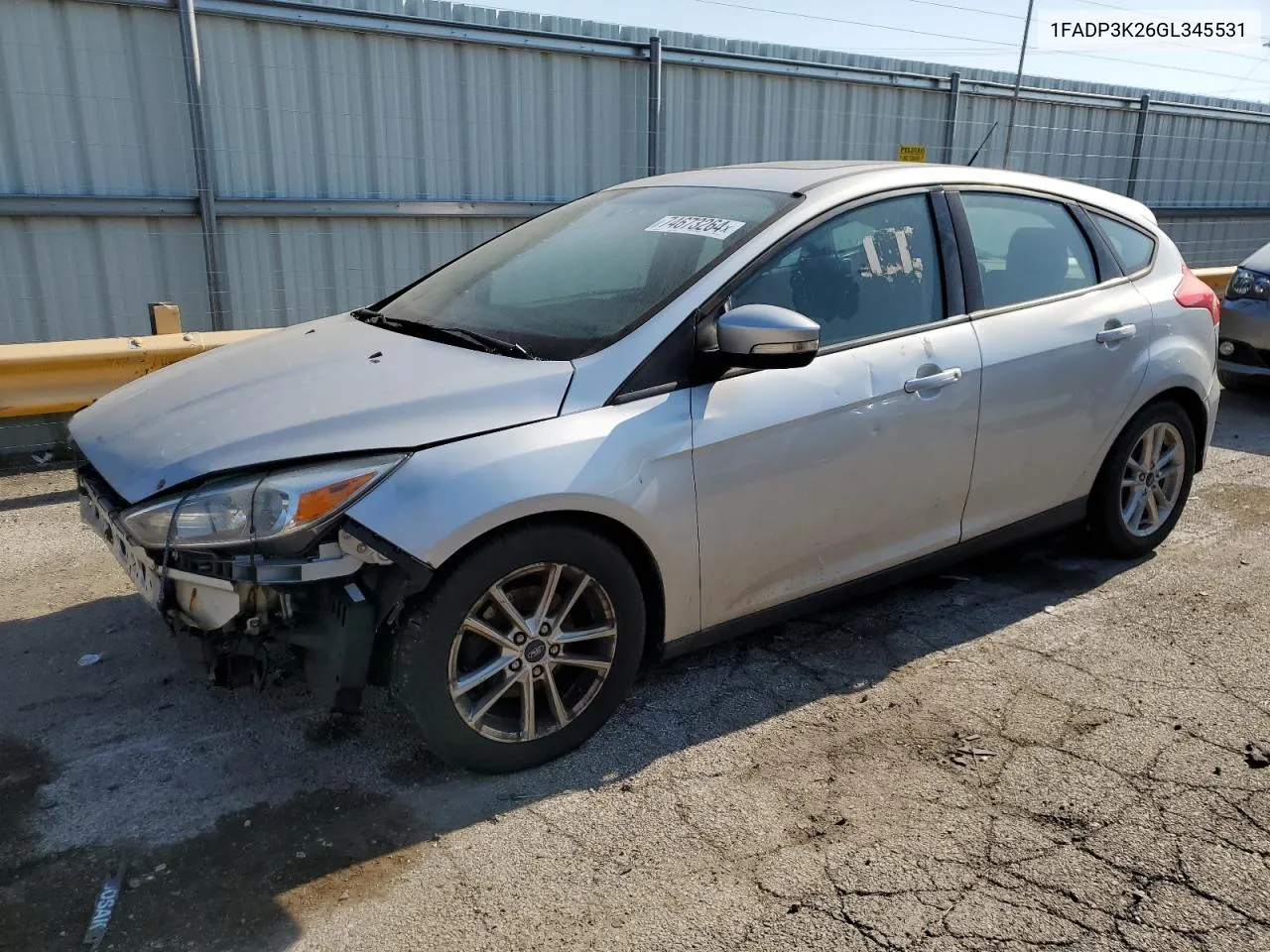 2016 Ford Focus Se VIN: 1FADP3K26GL345531 Lot: 74673264