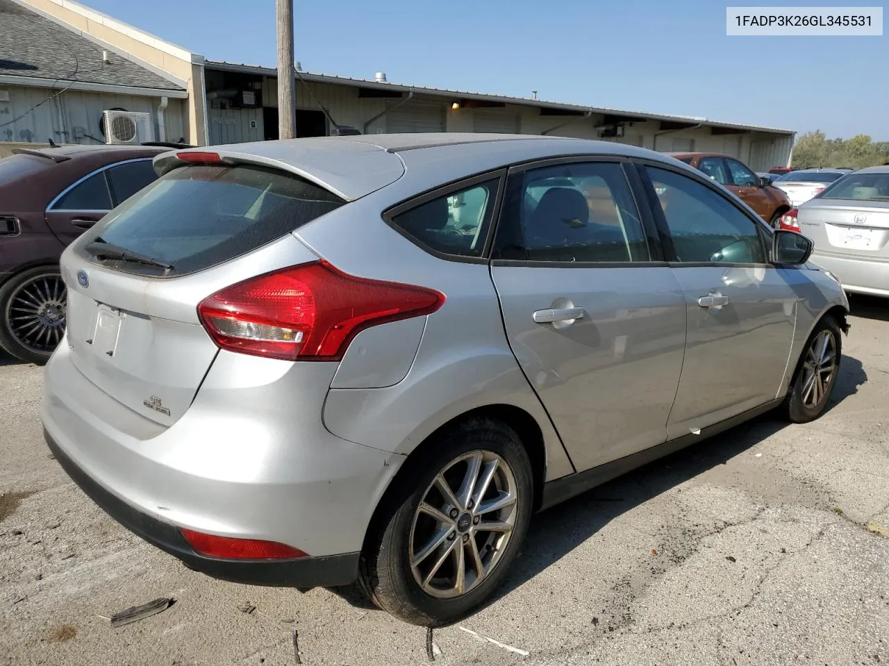 2016 Ford Focus Se VIN: 1FADP3K26GL345531 Lot: 74673264