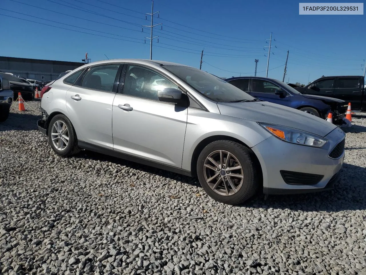 2016 Ford Focus Se VIN: 1FADP3F20GL329531 Lot: 74674514