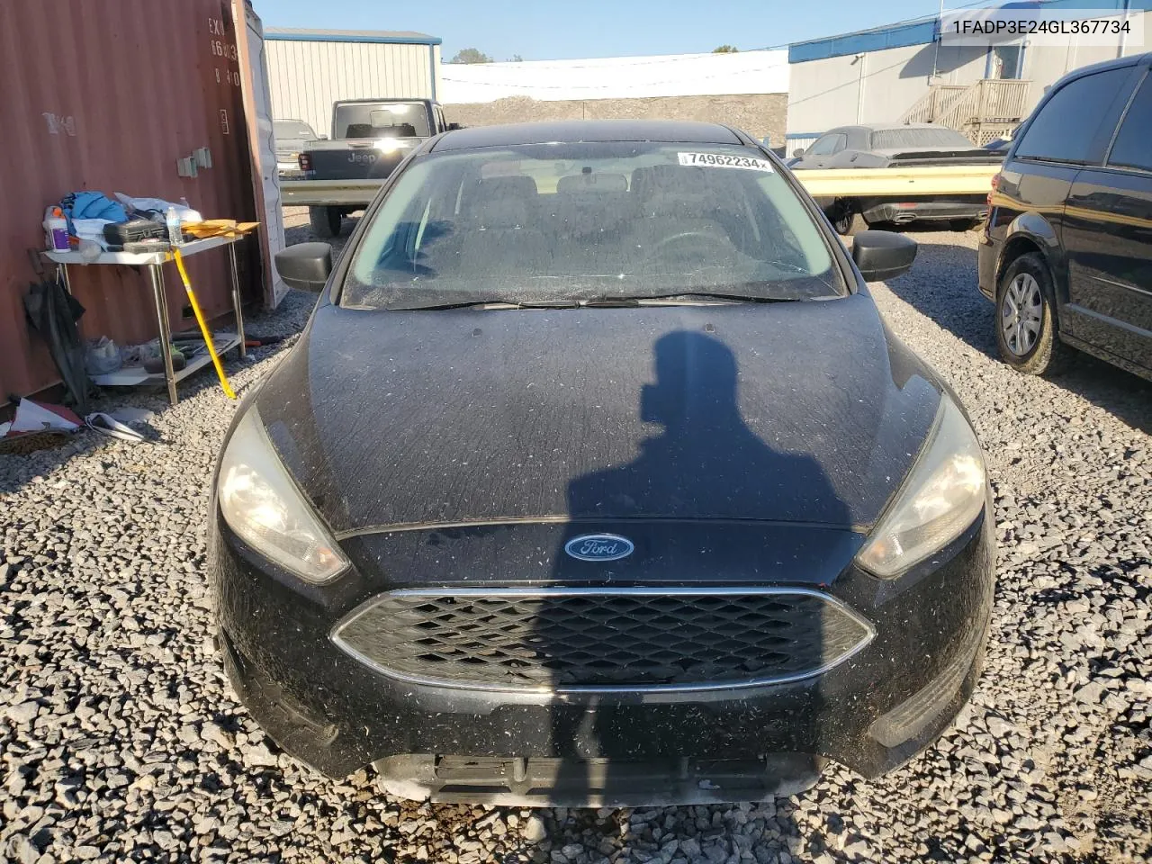 2016 Ford Focus S VIN: 1FADP3E24GL367734 Lot: 74962234