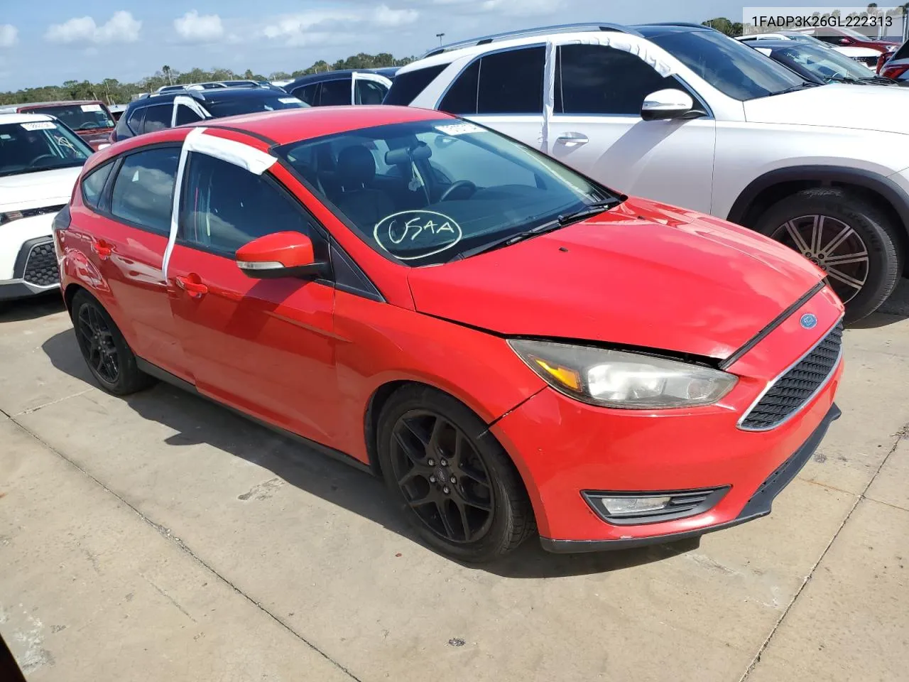 2016 Ford Focus Se VIN: 1FADP3K26GL222313 Lot: 75107104