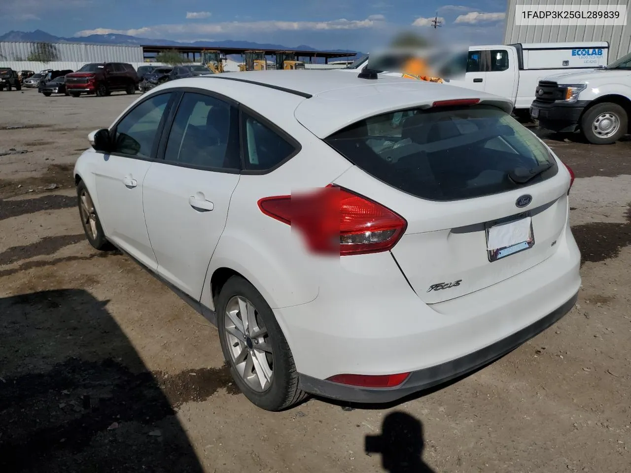 2016 Ford Focus Se VIN: 1FADP3K25GL289839 Lot: 75324174