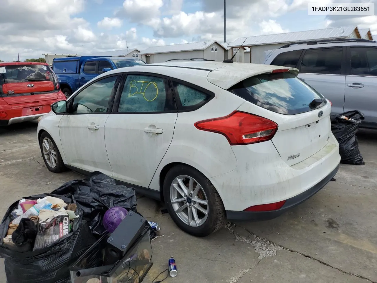 2016 Ford Focus Se VIN: 1FADP3K21GL283651 Lot: 75354644