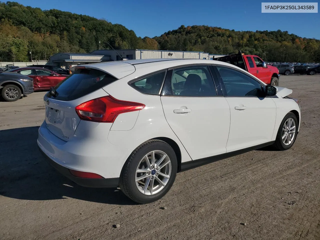 2016 Ford Focus Se VIN: 1FADP3K25GL343589 Lot: 75413804