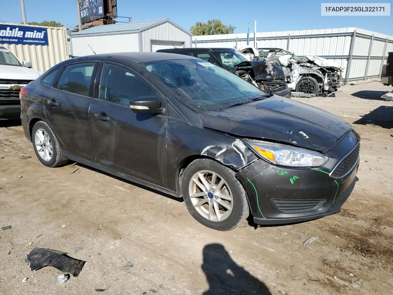 1FADP3F25GL322171 2016 Ford Focus Se