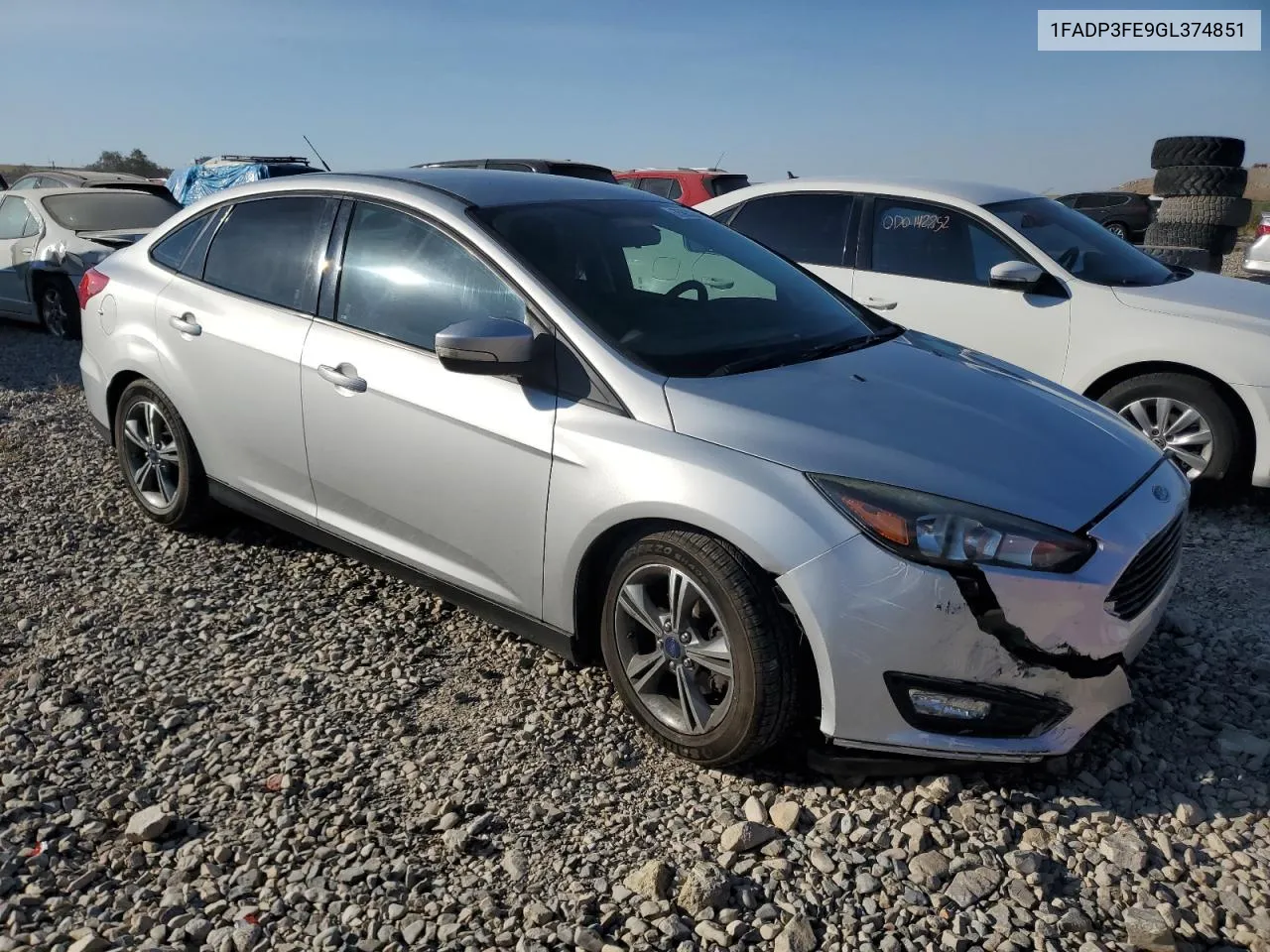 2016 Ford Focus Se VIN: 1FADP3FE9GL374851 Lot: 75932044