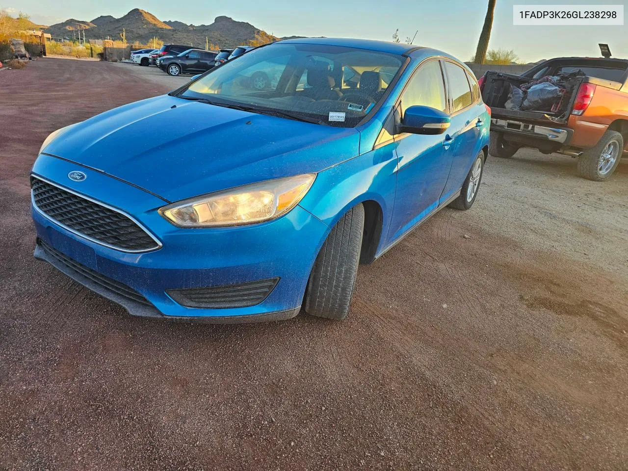 2016 Ford Focus Se VIN: 1FADP3K26GL238298 Lot: 76078424