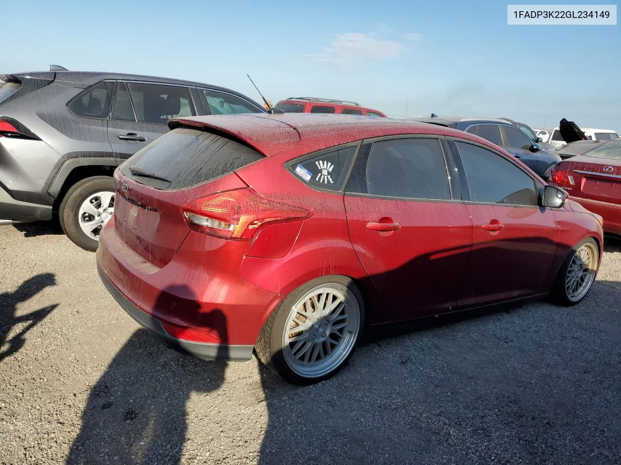 2016 Ford Focus Se VIN: 1FADP3K22GL234149 Lot: 76195944