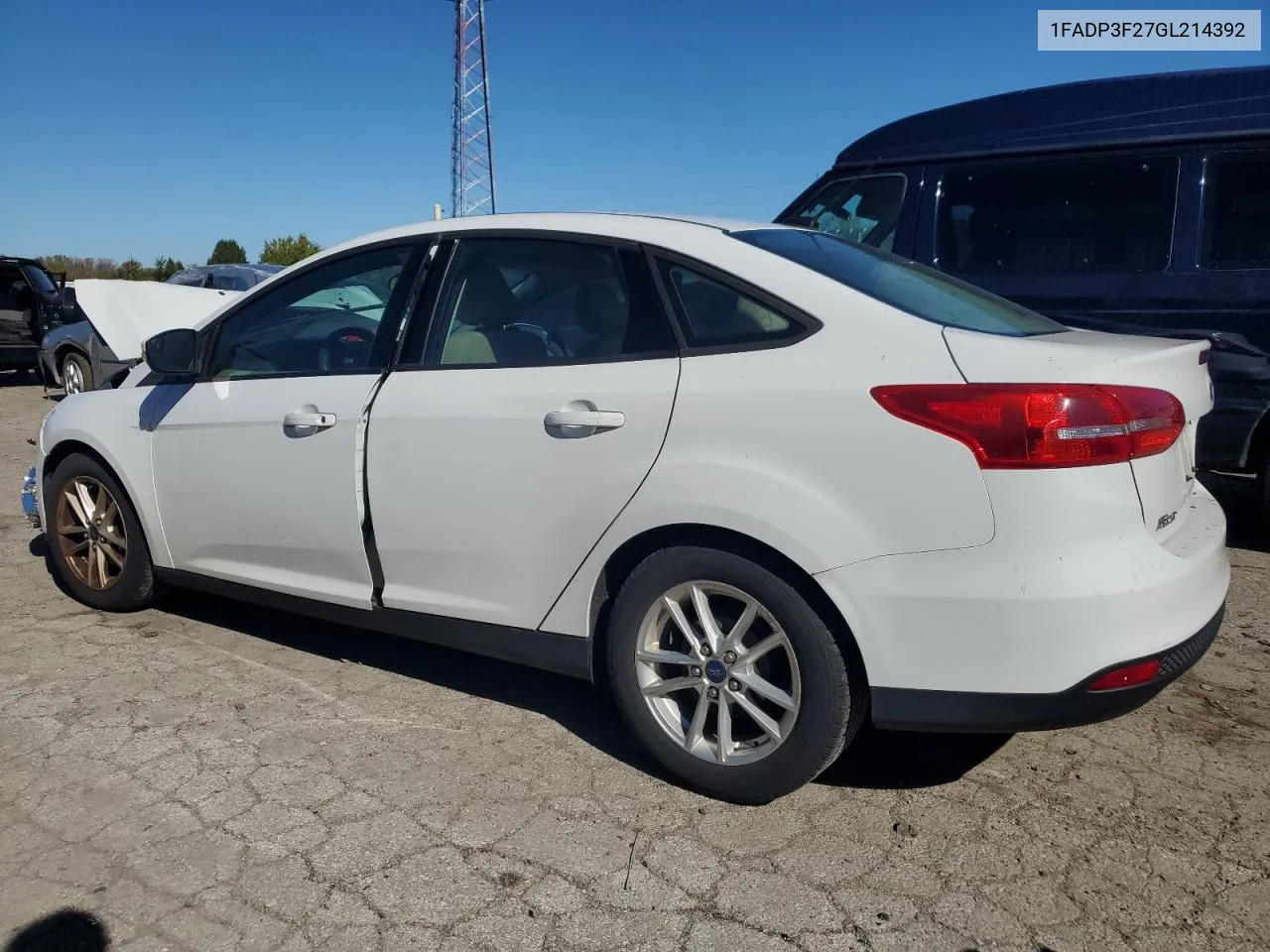 2016 Ford Focus Se VIN: 1FADP3F27GL214392 Lot: 76354334