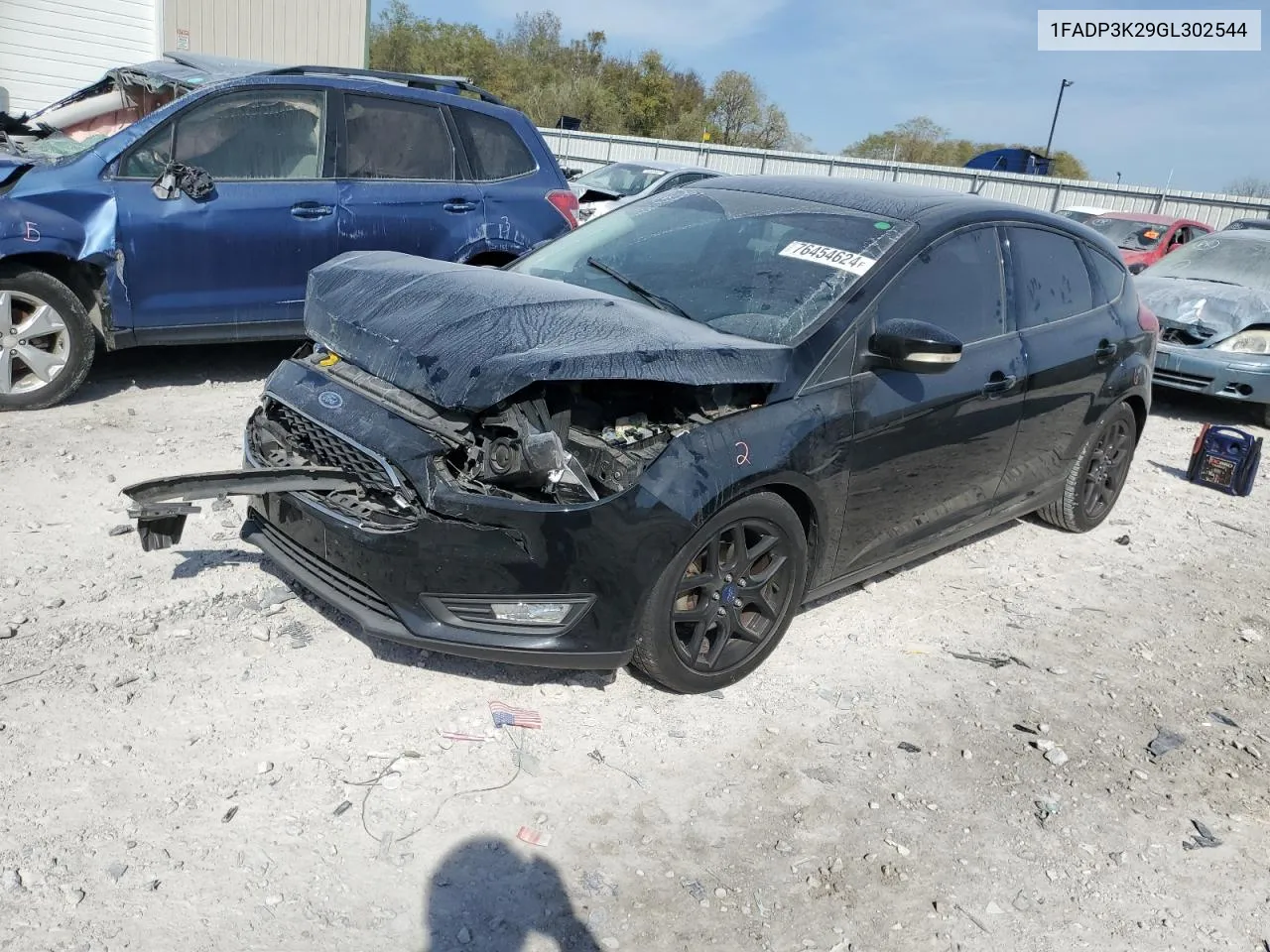 2016 Ford Focus Se VIN: 1FADP3K29GL302544 Lot: 76454624