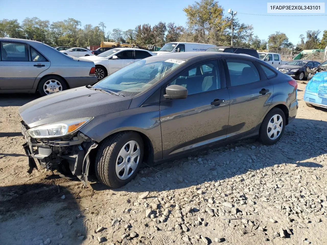 2016 Ford Focus S VIN: 1FADP3E2XGL343101 Lot: 76477924