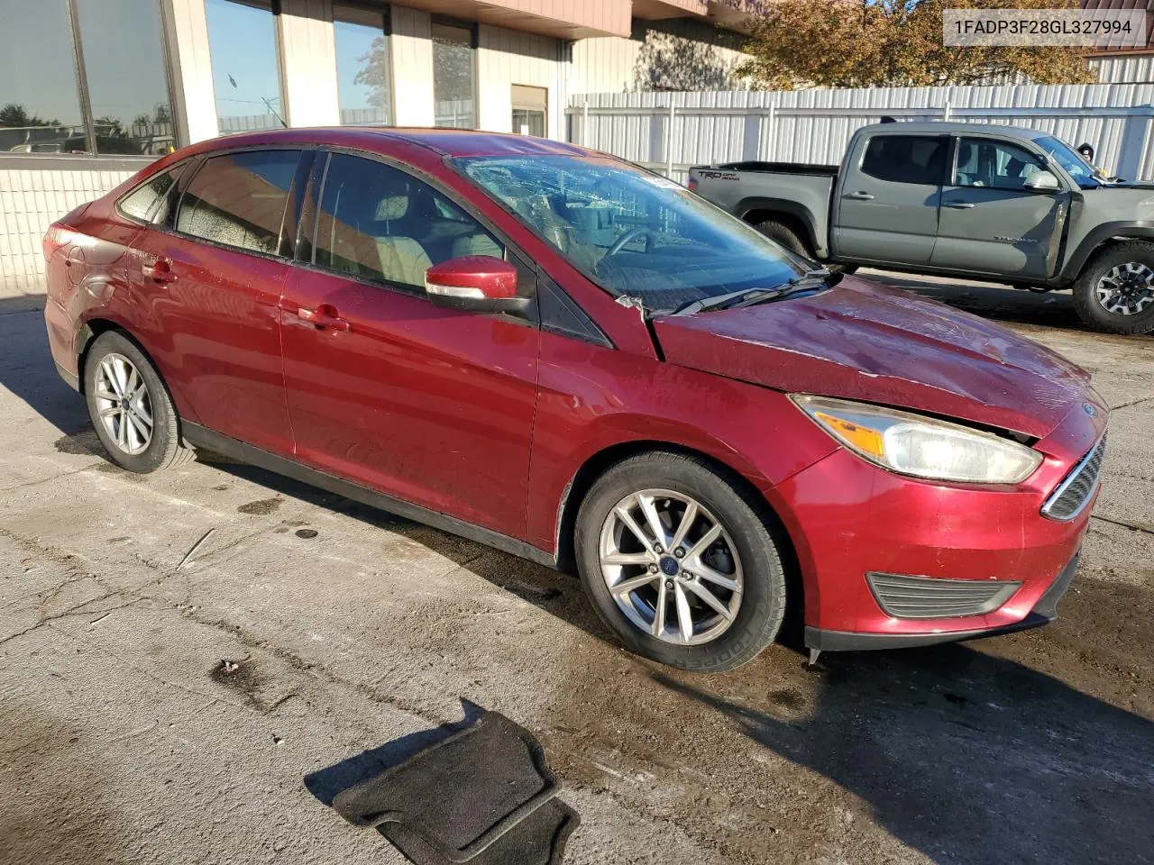 2016 Ford Focus Se VIN: 1FADP3F28GL327994 Lot: 76541864