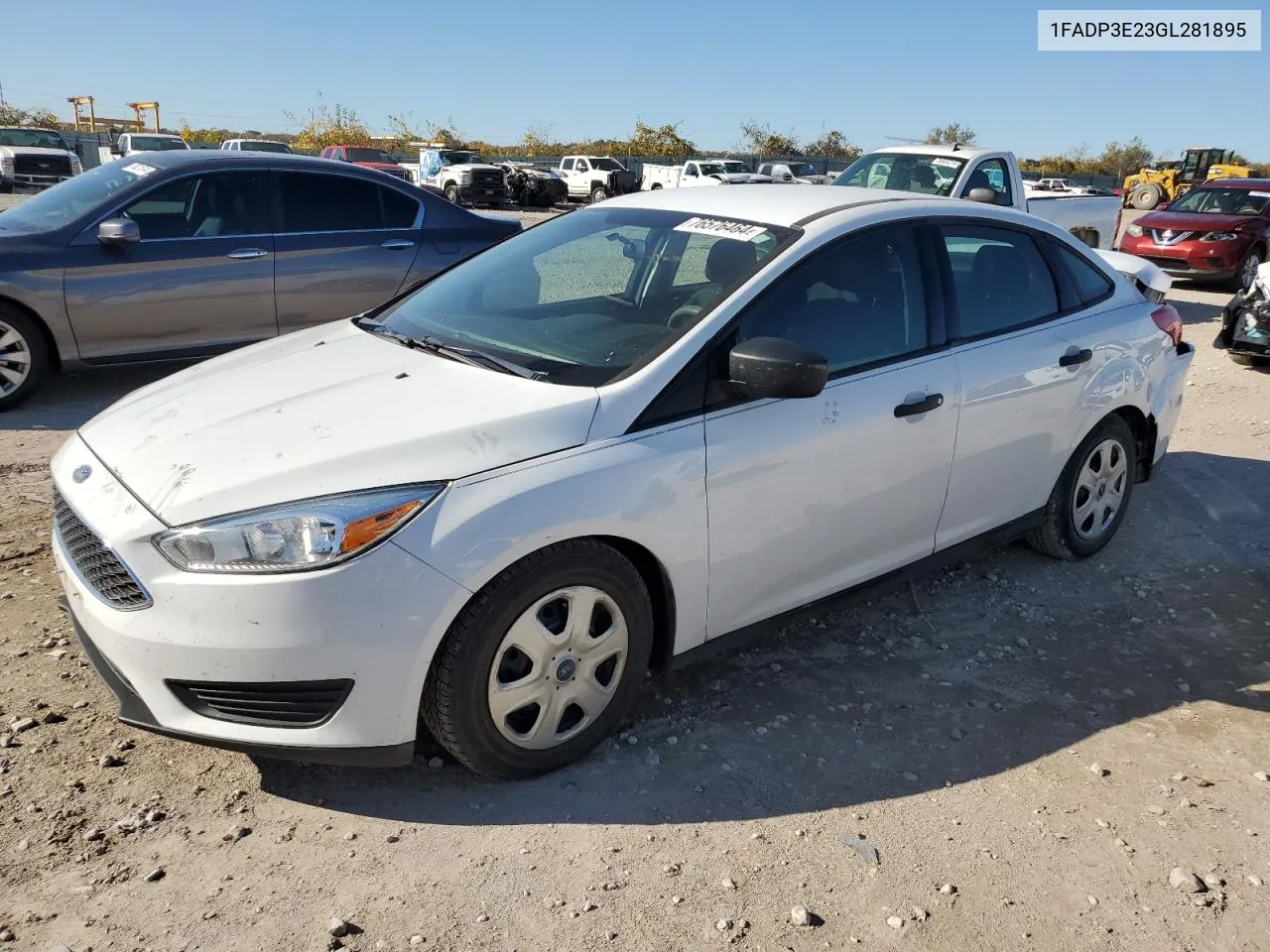 2016 Ford Focus S VIN: 1FADP3E23GL281895 Lot: 76576464