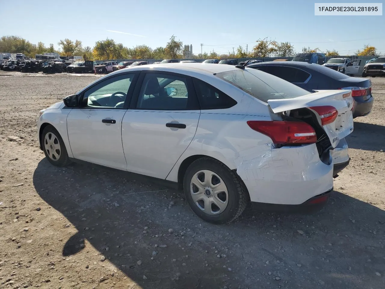 2016 Ford Focus S VIN: 1FADP3E23GL281895 Lot: 76576464