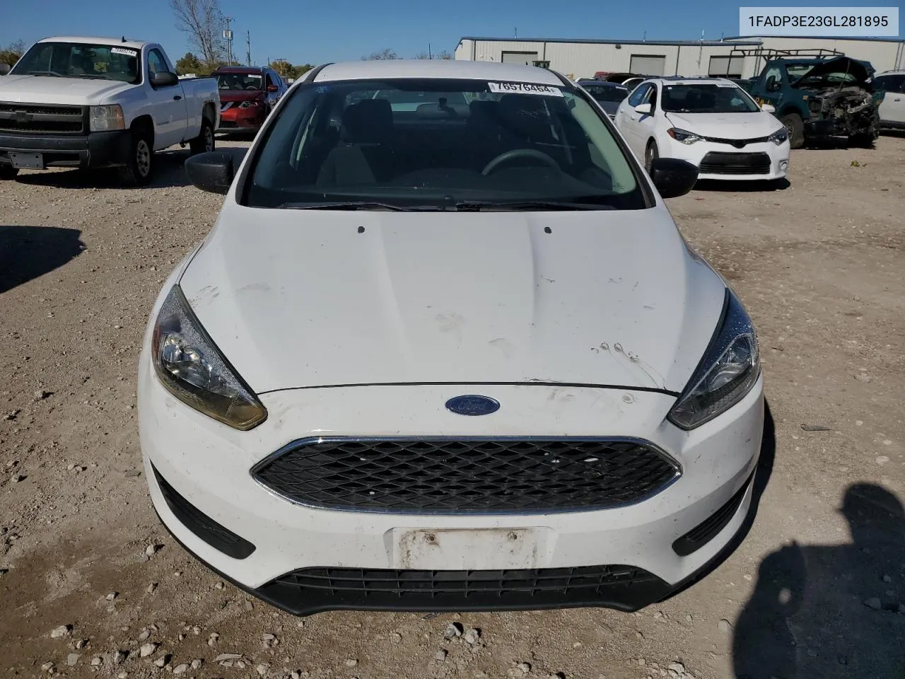 2016 Ford Focus S VIN: 1FADP3E23GL281895 Lot: 76576464