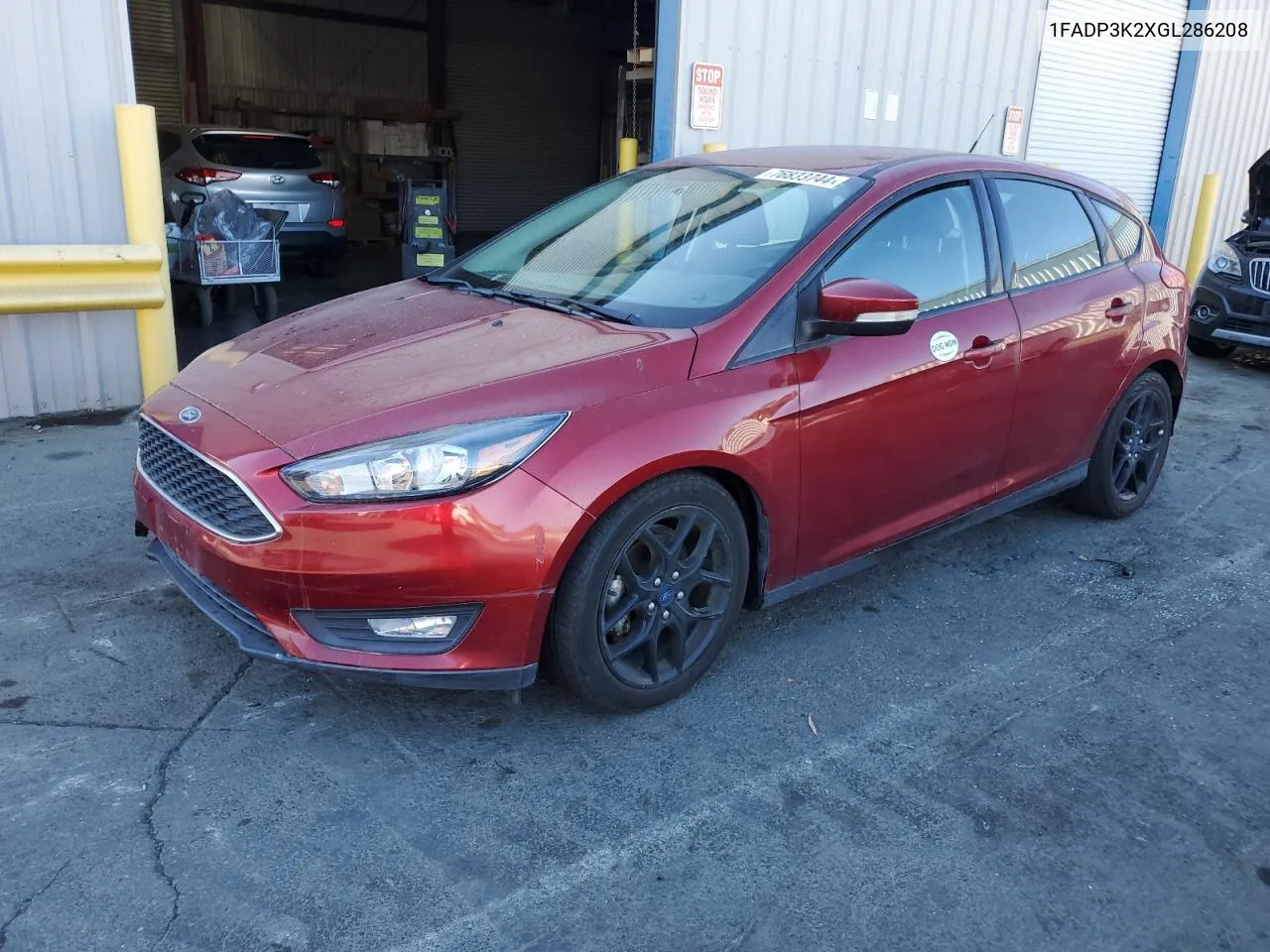 2016 Ford Focus Se VIN: 1FADP3K2XGL286208 Lot: 76833744