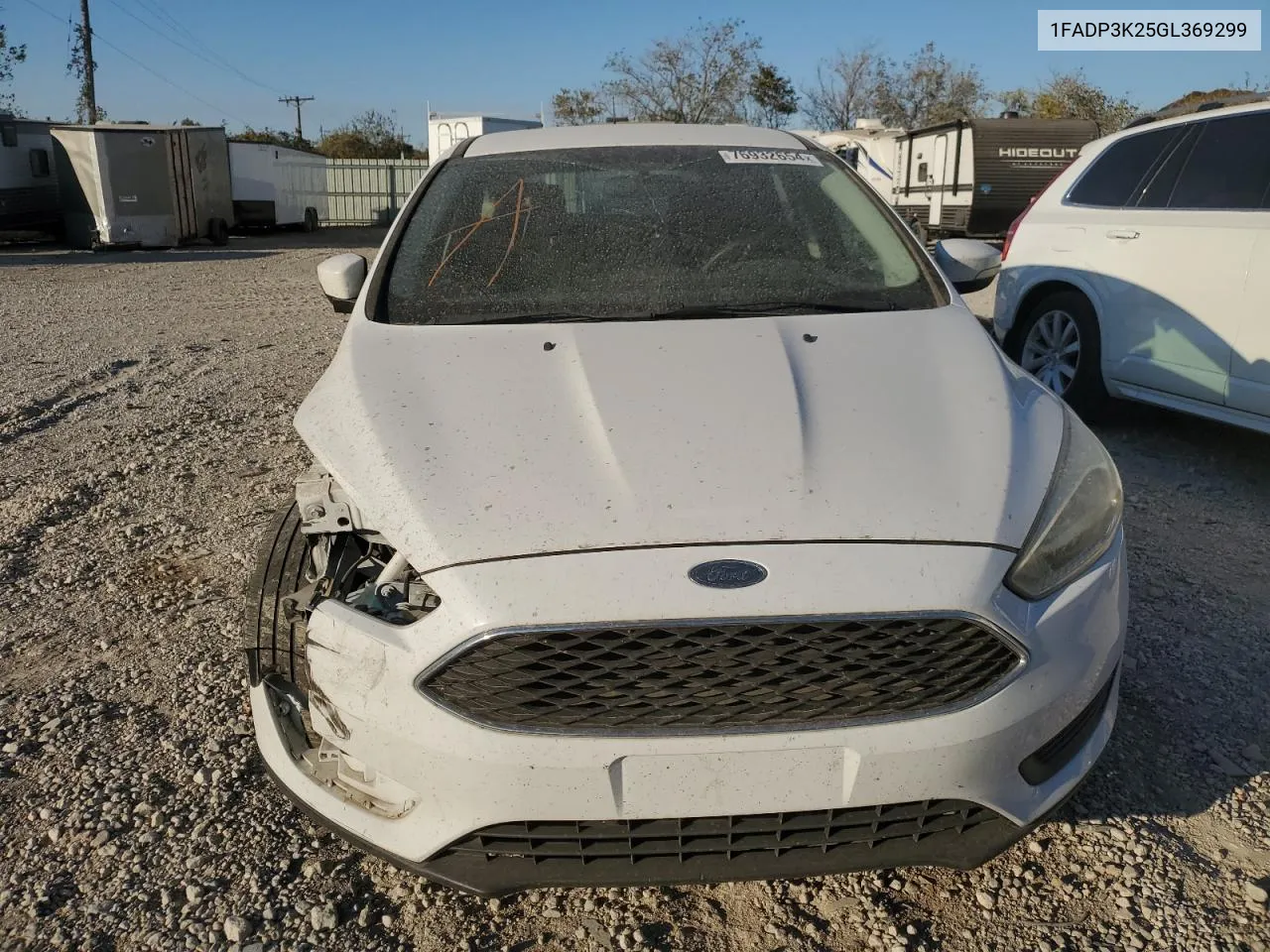 2016 Ford Focus Se VIN: 1FADP3K25GL369299 Lot: 76932654