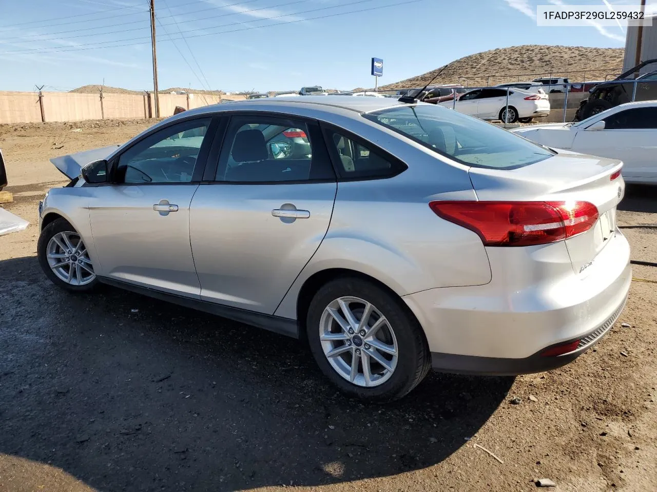 2016 Ford Focus Se VIN: 1FADP3F29GL259432 Lot: 76937834