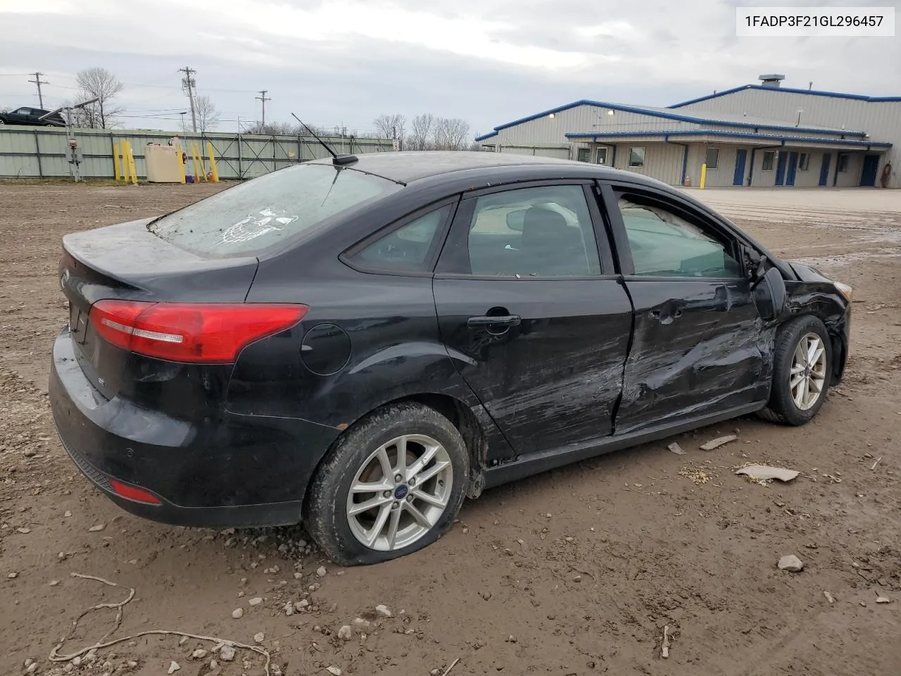 2016 Ford Focus Se VIN: 1FADP3F21GL296457 Lot: 77102563