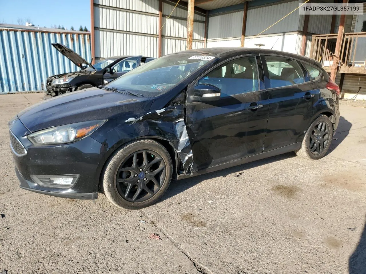 2016 Ford Focus Se VIN: 1FADP3K27GL357199 Lot: 77114324