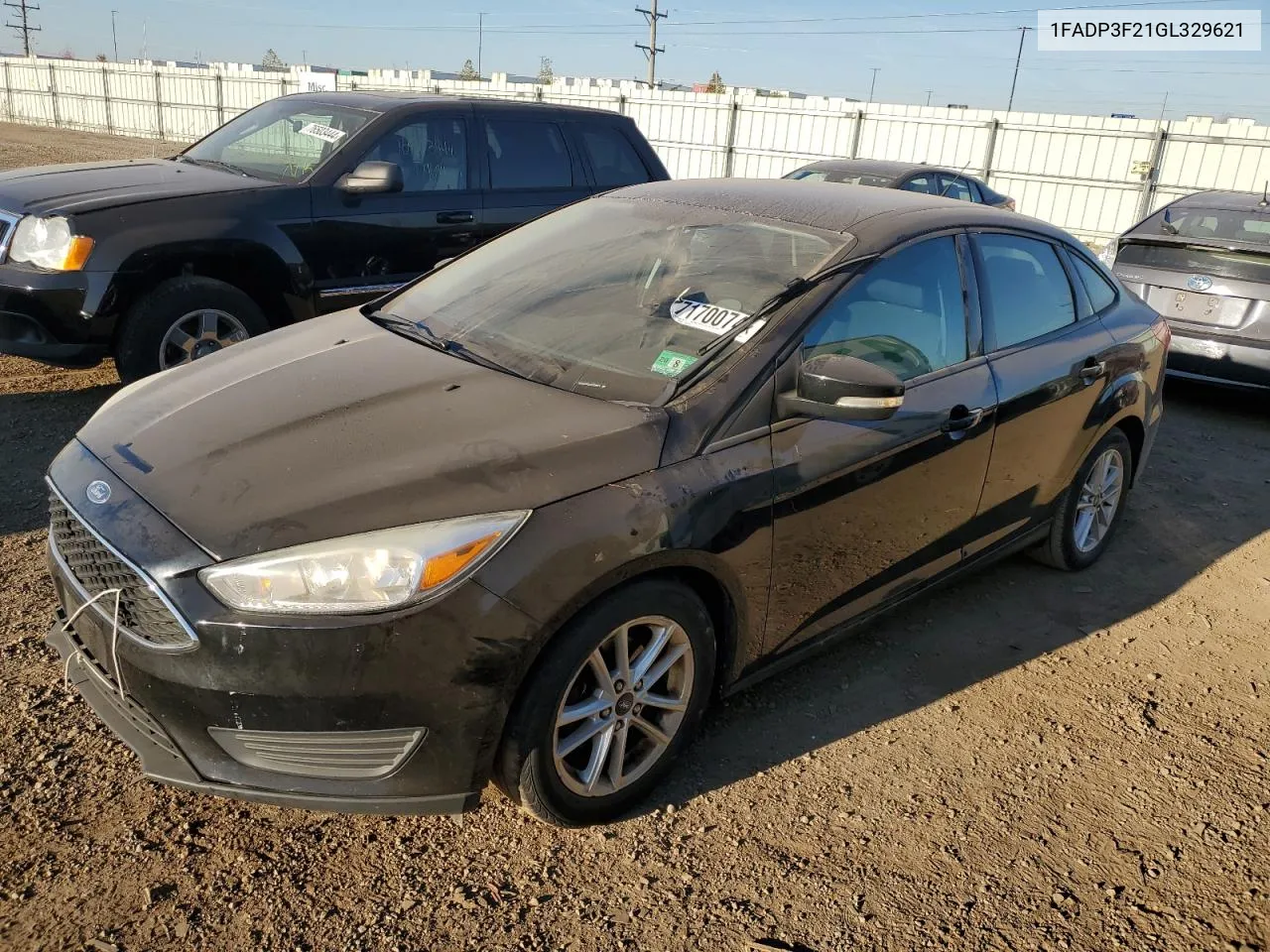 2016 Ford Focus Se VIN: 1FADP3F21GL329621 Lot: 77170074